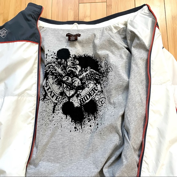 Windbreaker by Urban Behavior Racing Jacket 70’s Style Vintage Size Large - Picture 7 of 8